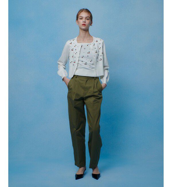 LOULOU WILLOUGHBY「【LOULOU WILLOUGHBY】タックチノパンツ」|チノ|