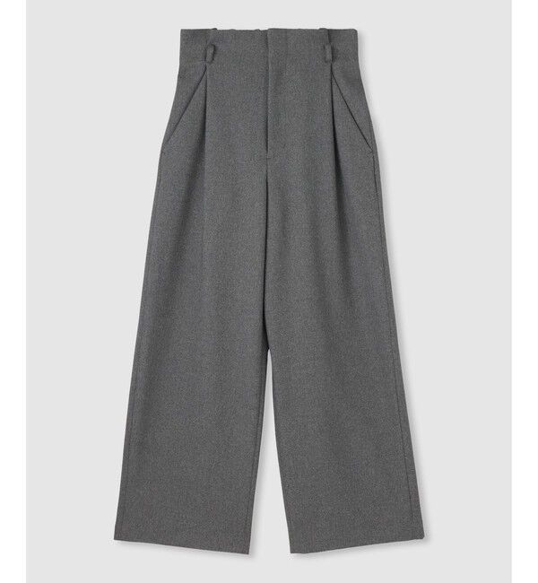 allureville「ウールライクフランネルヨークレスパンツ」|チノ|