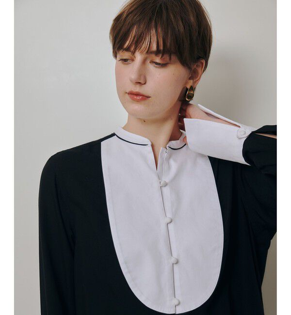 allureville「ボイルブザムシャツ」|シャツ・ブラウス|ブラック