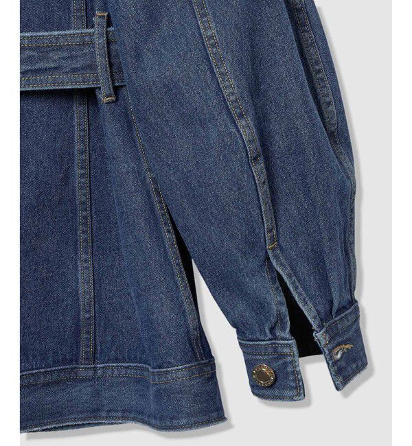 LOULOU WILLOUGHBY「【LOULOU WILLOUGHBY】カーブスリーブデニムジャケット」|デニムジャケット|