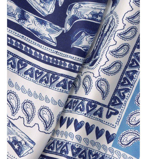 LOULOU WILLOUGHBY「【LOULOU WILLOUGHBY】ウエスタンスカーフプリントフレアスカート」|フレア|