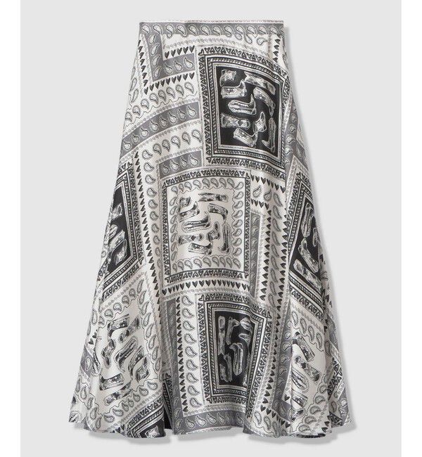 LOULOU WILLOUGHBY「【LOULOU WILLOUGHBY】ウエスタンスカーフプリントフレアスカート」|フレア|