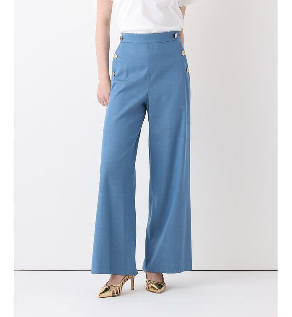 allureville「デニムライクマリンパンツ」|チノ|ブルー