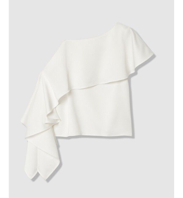 LOULOU WILLOUGHBY「【LOULOU WILLOUGHBY】アシメフリルオフショルブラウス」|シャツ・ブラウス|