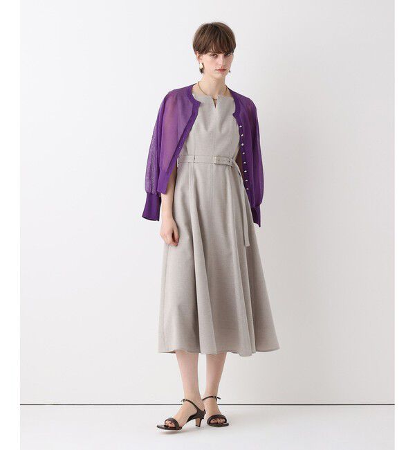 allureville「シアーラミスキッパーカーディガン」|ニット・セーター|