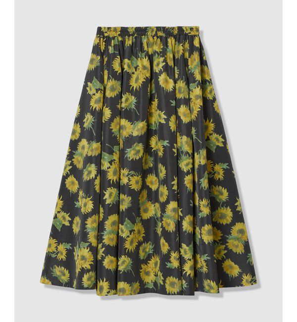 LOULOU WILLOUGHBY「WEB 一部店舗限定【LOULOU WILLOUGHBY】サンフラワープリントギャザースカート」|スカート|