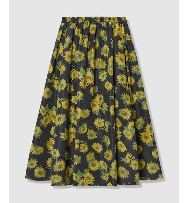 LOULOU WILLOUGHBY「WEB 一部店舗限定【LOULOU WILLOUGHBY】サンフラワープリントギャザースカート」|スカート|