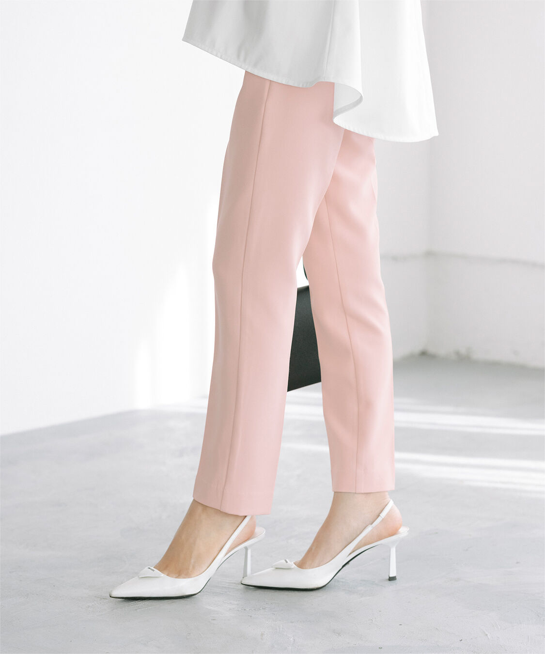 ur's「【星玲奈さんコラボアイテム】カラースティックパンツ」|スラックス|ライトピンク