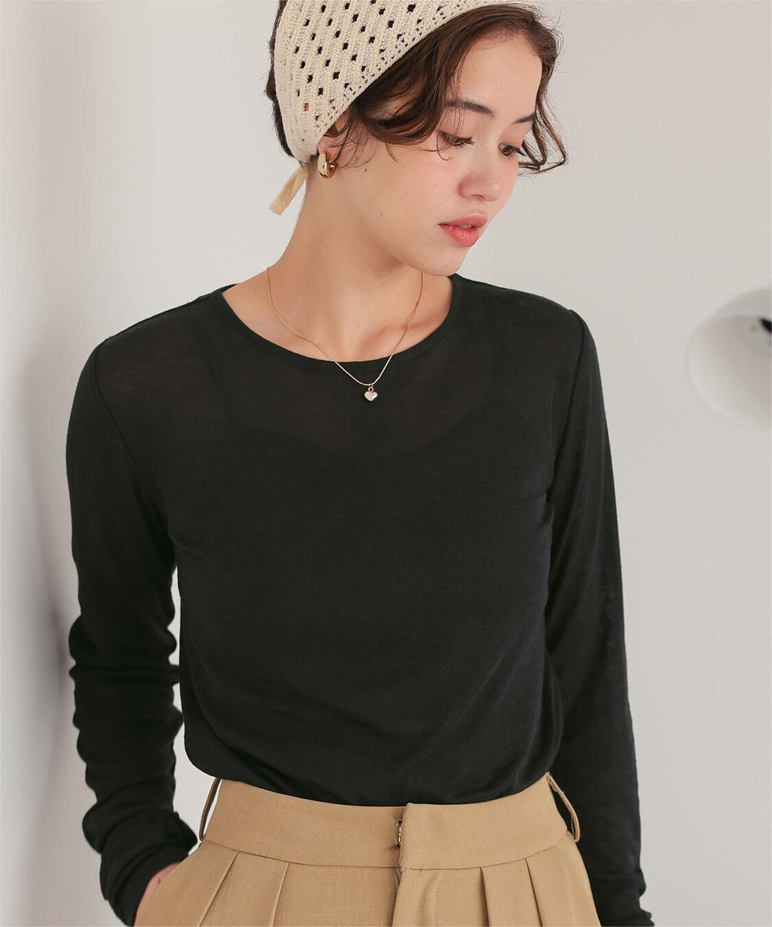 titivate「着心地抜群シアークルーネックトップス」|Tシャツ・カットソー|