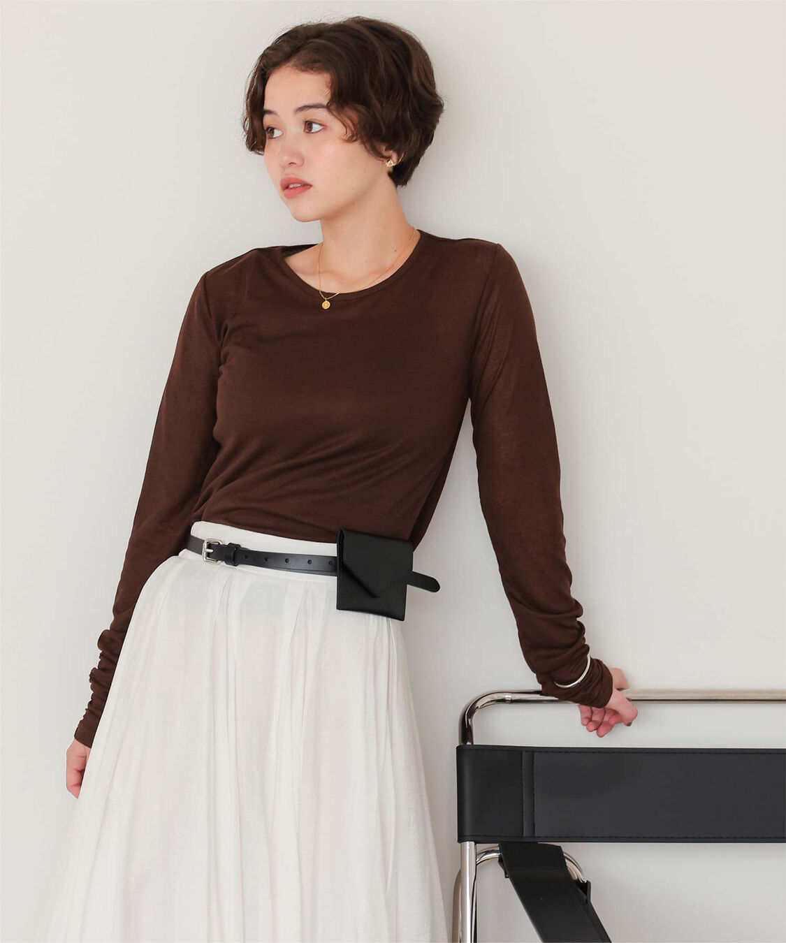 titivate「着心地抜群シアークルーネックトップス」|Tシャツ・カットソー|