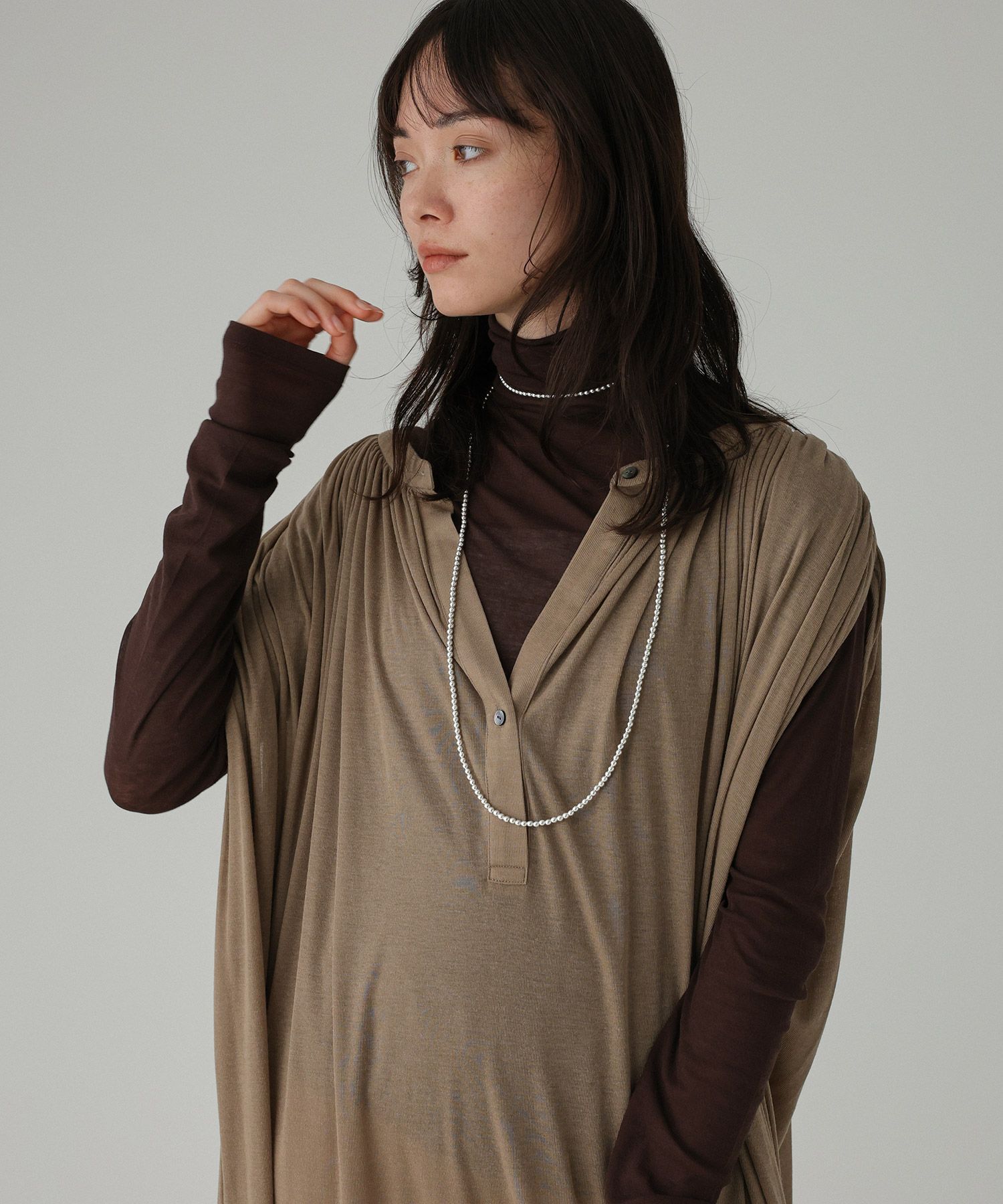 BABYLONE「ナバホパール風ネックレス120cm」|ネックレス|