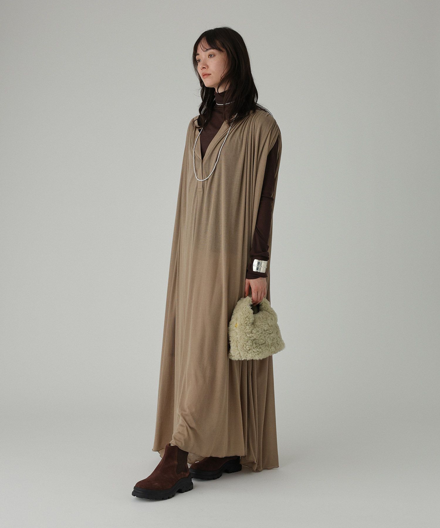 BABYLONE「ナバホパール風ネックレス120cm」|ネックレス|