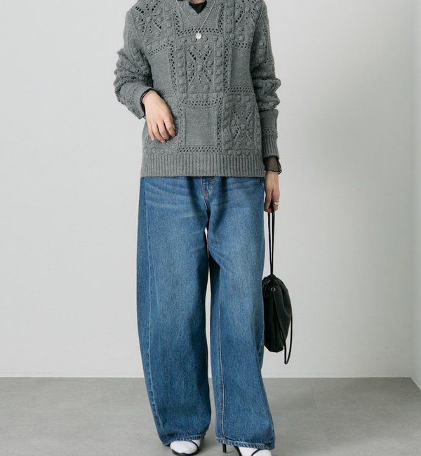  「ポップコーン編み2WAYニット」|ニット・セーター|