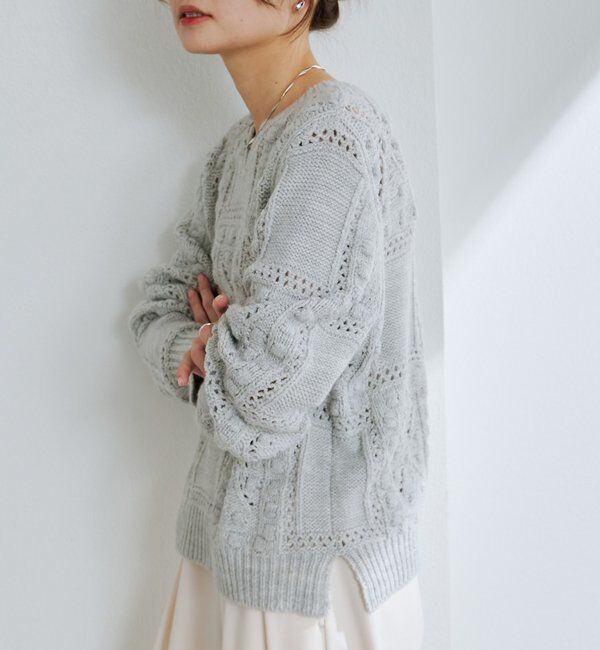  「ポップコーン編み2WAYニット」|ニット・セーター|