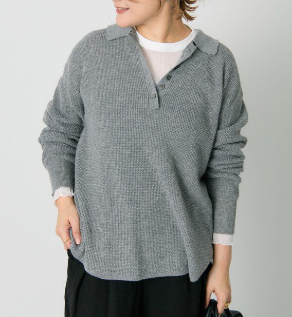  「ワッフルニットポロ」|キャミソール|