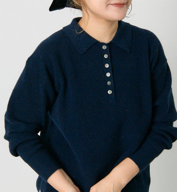  「ワッフルニットポロ」|キャミソール|