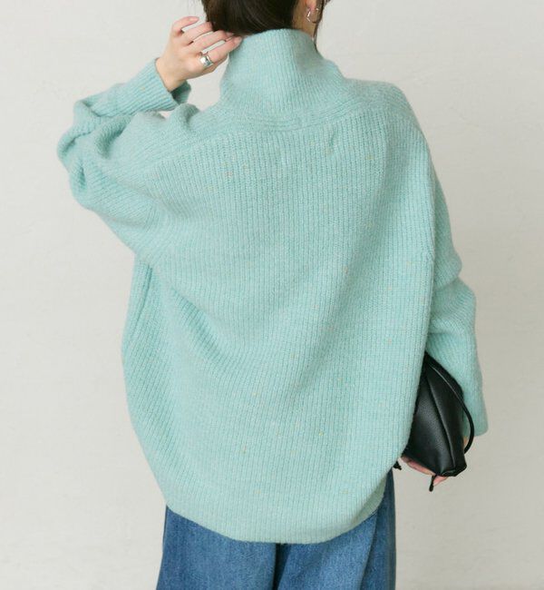  「ネップハイネックニットプルオーバー」|キャミソール|