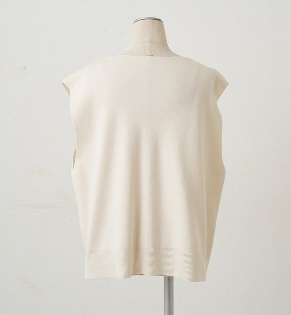  「【手洗い可能】ミラノリブニットジレベスト」|ニット・セーター|