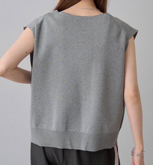  「【手洗い可能】ミラノリブニットジレベスト」|ニット・セーター|