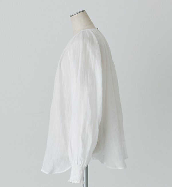  「ストライプラミーシャーリングカフブラウス」|プルオーバー|