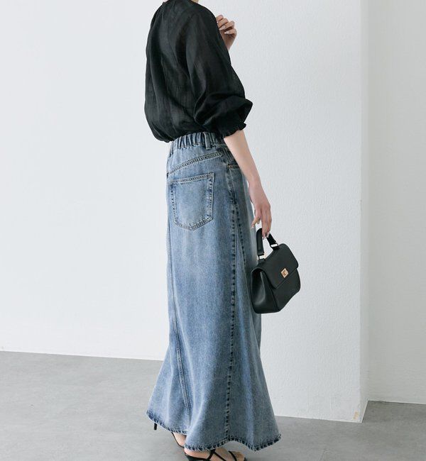  「ストライプラミーシャーリングカフブラウス」|プルオーバー|