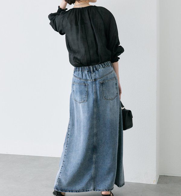  「ストライプラミーシャーリングカフブラウス」|プルオーバー|