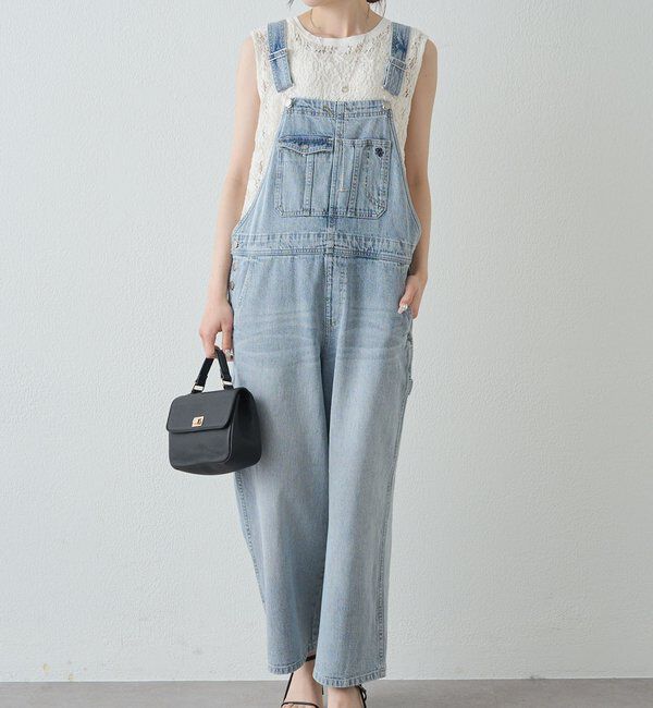  「ストレッチレースノースリーブTシャツ」|キャミソール|