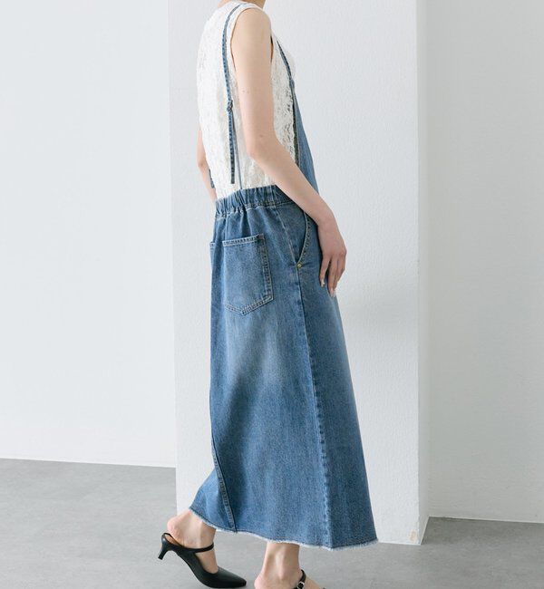  「ストレッチレースノースリーブTシャツ」|キャミソール|