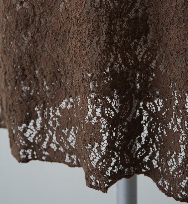  「ストレッチレースノースリーブTシャツ」|キャミソール|