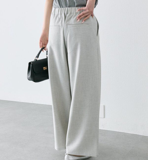  「【接触冷感】ストレートシルエットスラックスパンツ」|スラックス|