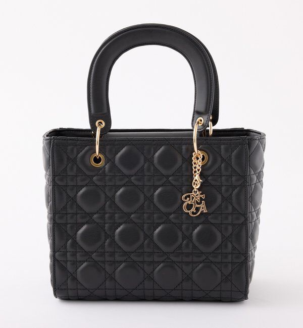  「キルティングミニトートバッグ」|ショルダー・メッセンジャー|ブラック