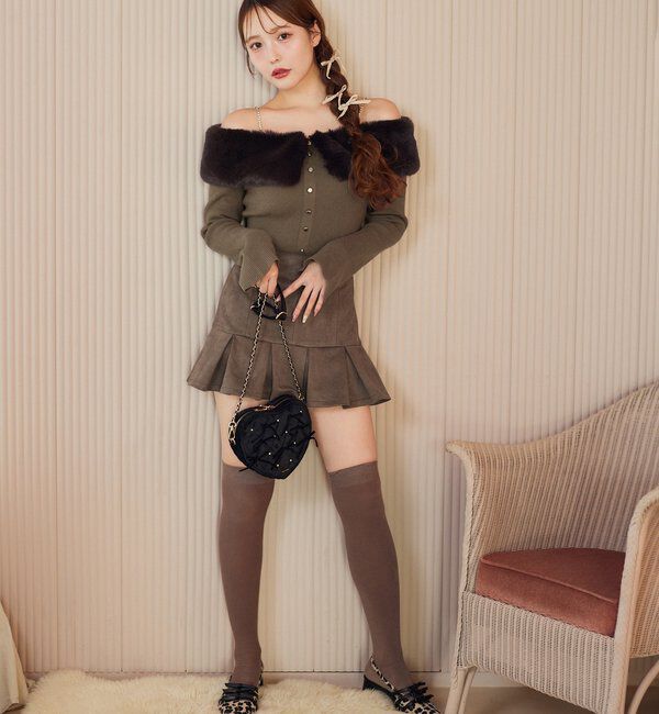  「【REVIVAL】ビジューファーニット」|ニット・セーター|