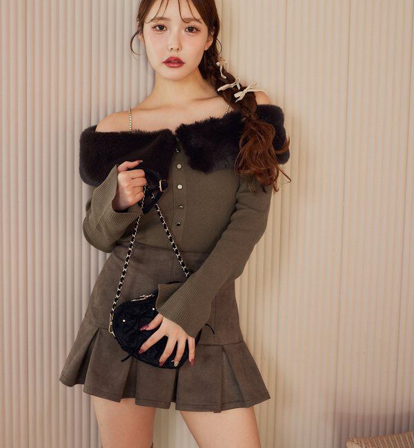  「【REVIVAL】ビジューファーニット」|ニット・セーター|