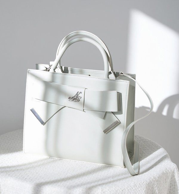  「【WEB限定】リボンモチーフトートバッグ／ショルダーにもなる」|ショルダー・メッセンジャー|