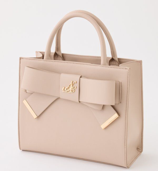  「【WEB限定】リボンモチーフトートバッグ／ショルダーにもなる」|ショルダー・メッセンジャー|