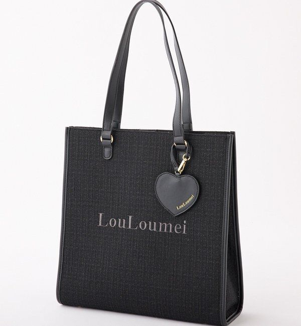  「【LouLoumei】ハートチャーム付きキャリーオントート/自立可能/推し活」|その他|ブラック