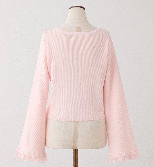  「袖レースカーディガン」|ニット・セーター|