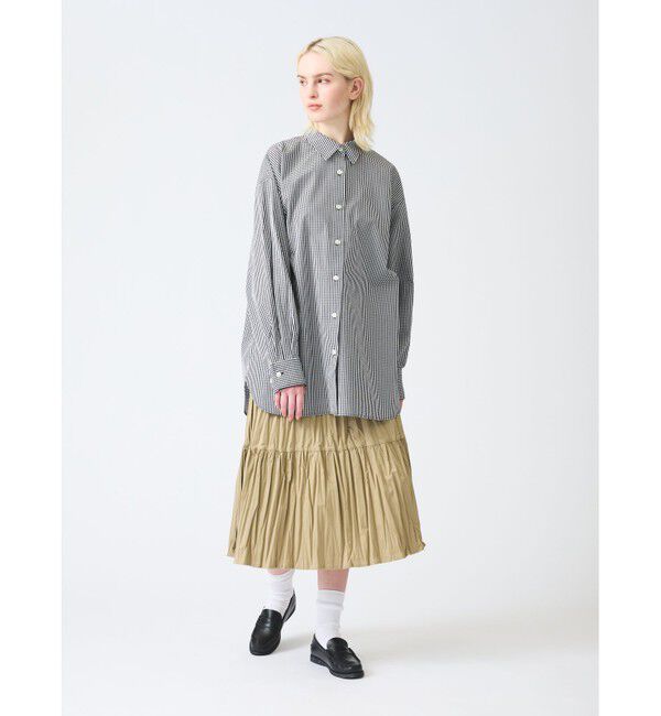 mizuiro ind「mizuiro ind ワッシャープリーツティアードスカート」|スカート|