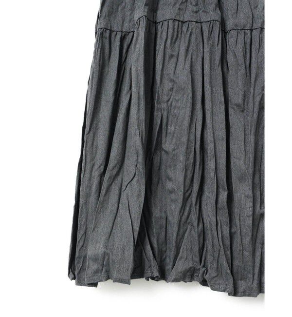 mizuiro ind「mizuiro ind ワッシャープリーツティアードスカート」|スカート|