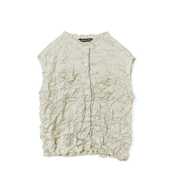 mizuiro ind「mizuiro ind ワッシャーノースリーブシャツ」|シャツ・ブラウス|