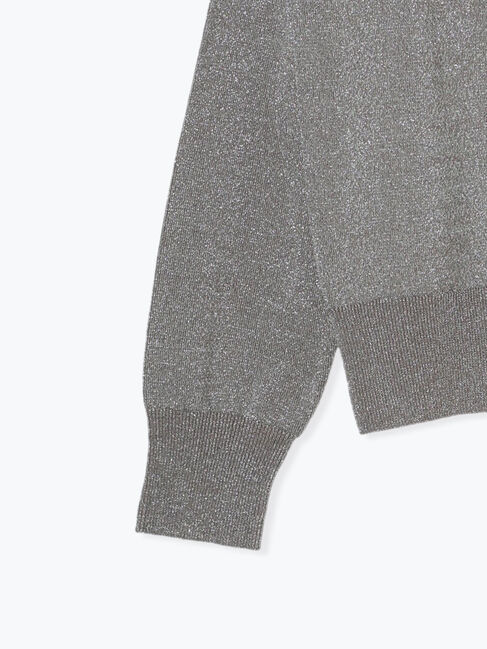 Te chichi「ビジュー釦ラメクルーカーディガン」|カーディガン|