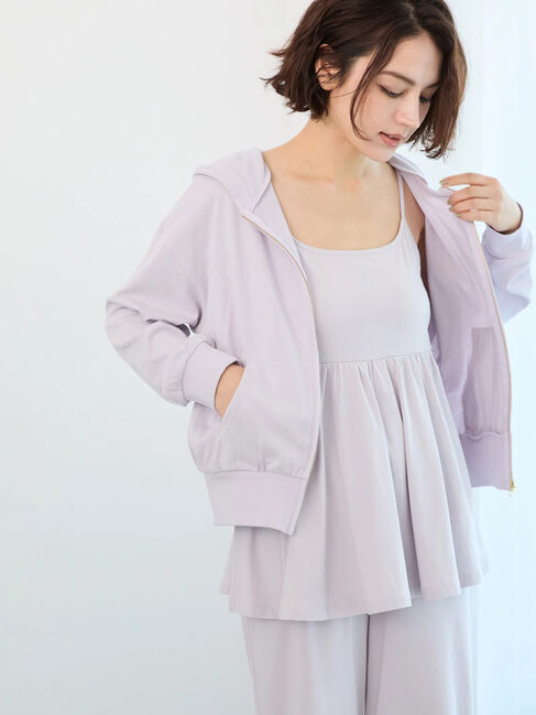 Te chichi「ワンポイント刺繍ミニ裏毛シップパーカー」|Tシャツ・カットソー|