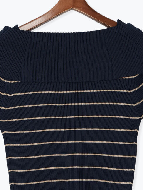 Te chichi「ハーフスリーブオフショルニット」|ニット・セーター|