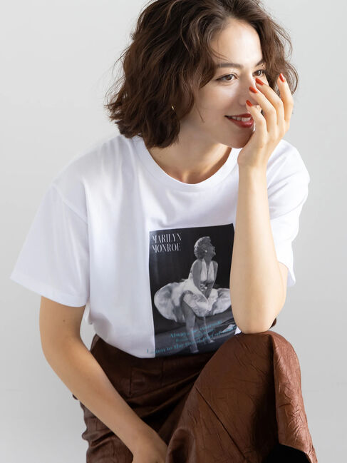 Te chichi「マリリンモンローシネマフォトTシャツ」|Tシャツ・カットソー|
