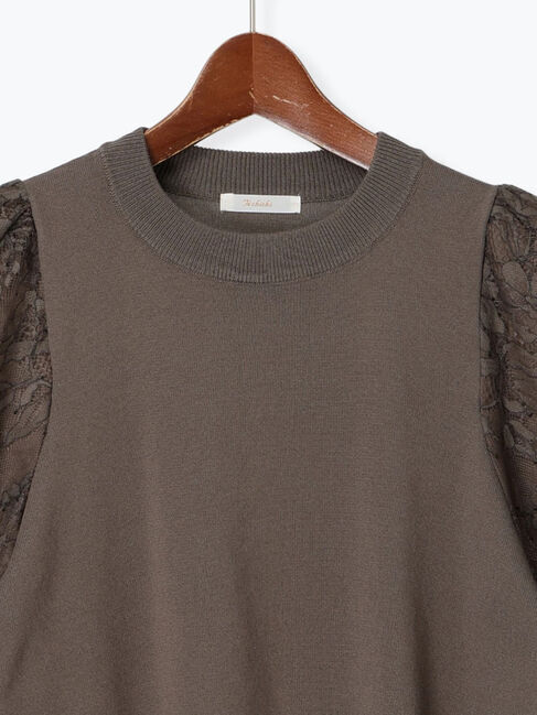 Te chichi「レースバルーンスリーブニット」|ニット・セーター|