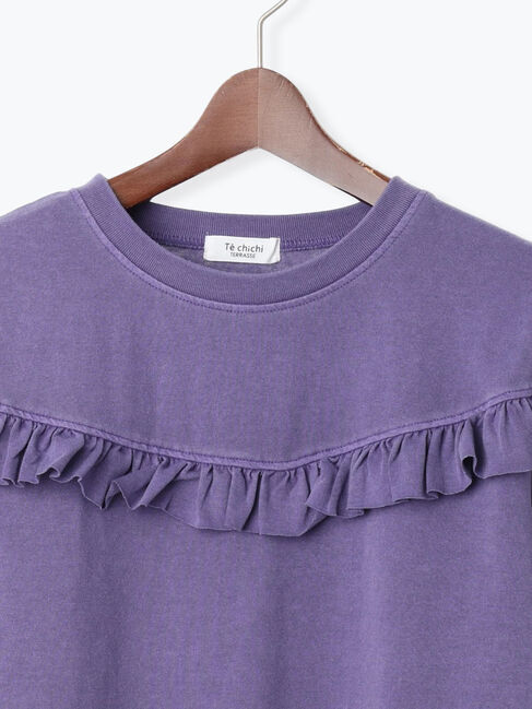 Te chichi TERRASSE「ピグメントVフリルTシャツ」|Tシャツ・カットソー|