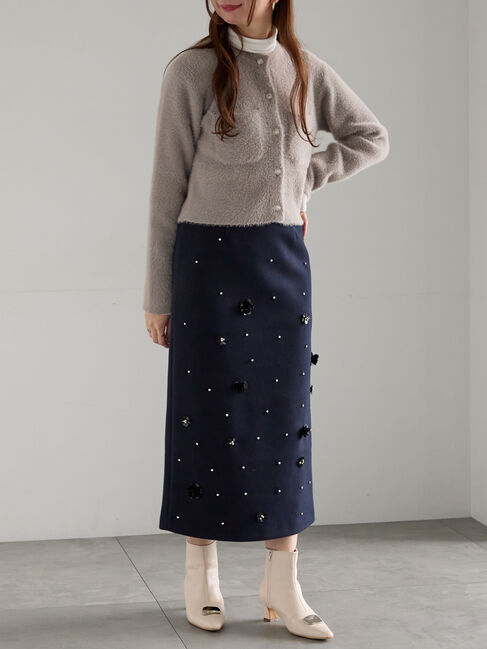 Te chichi「ショートシャギーポケットカーディガン」|カーディガン|