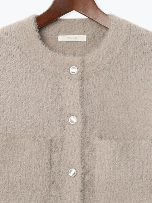 Te chichi「ショートシャギーポケットカーディガン」|カーディガン|