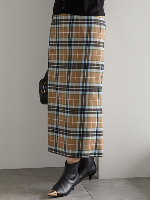 Te chichi「チェックナロースカート」|スカート|