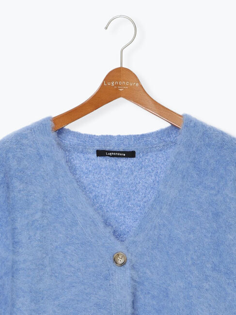 Lugnoncure「起毛Vネックカーディガン」|カーディガン|